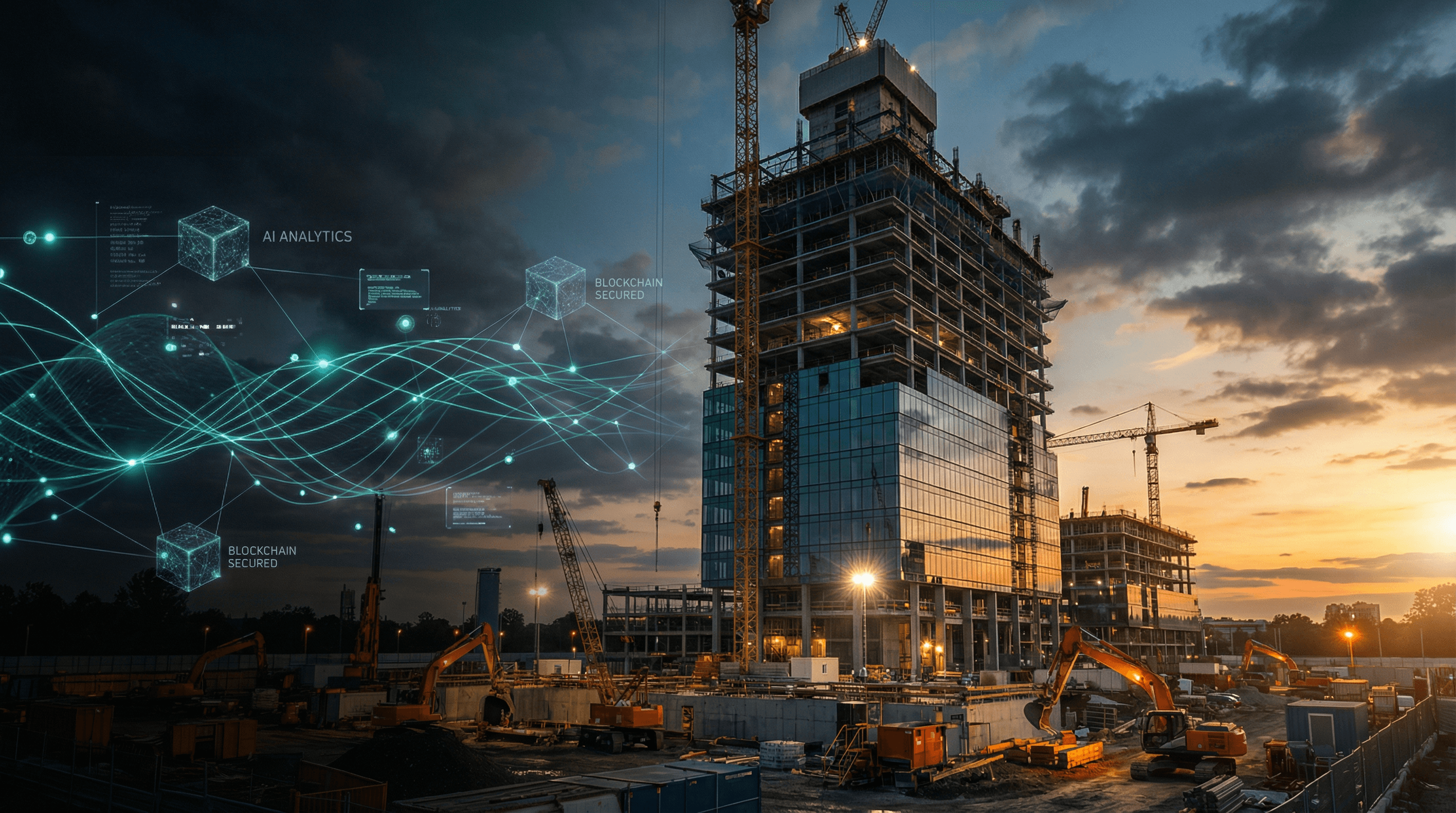 AI and Blockchain powered construction site